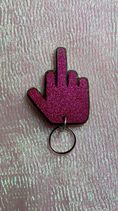 Middle finger keychain *DEFECT*