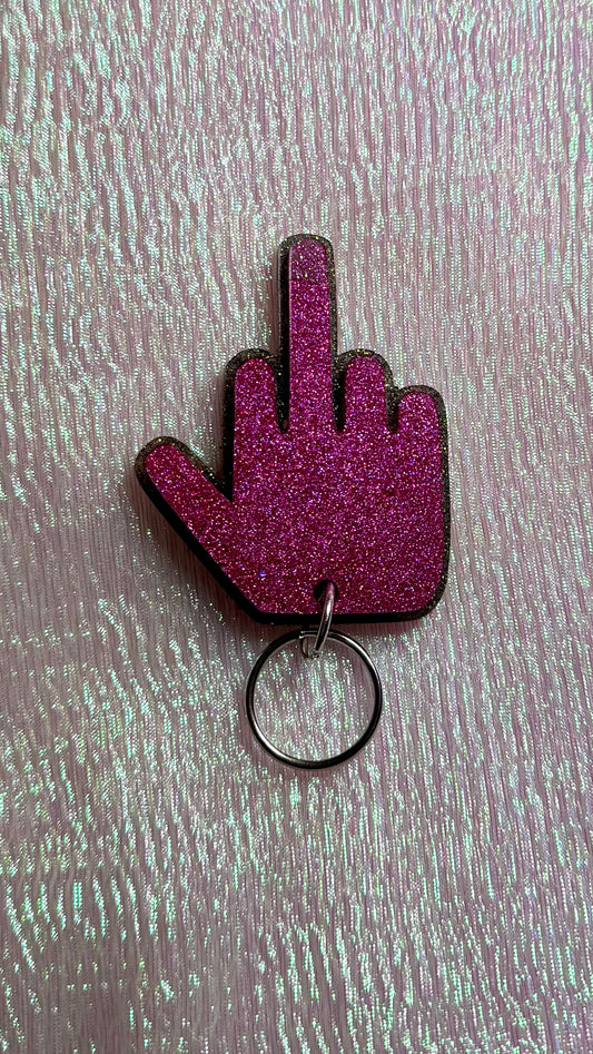 Middle finger keychain *DEFECT*