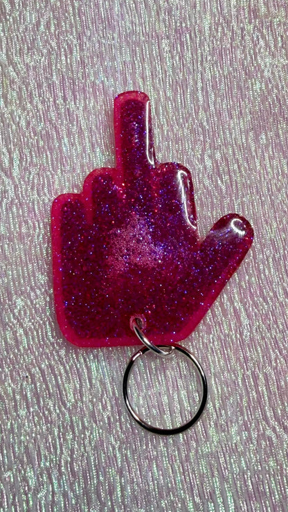 Middle finger keychain *DEFECT*