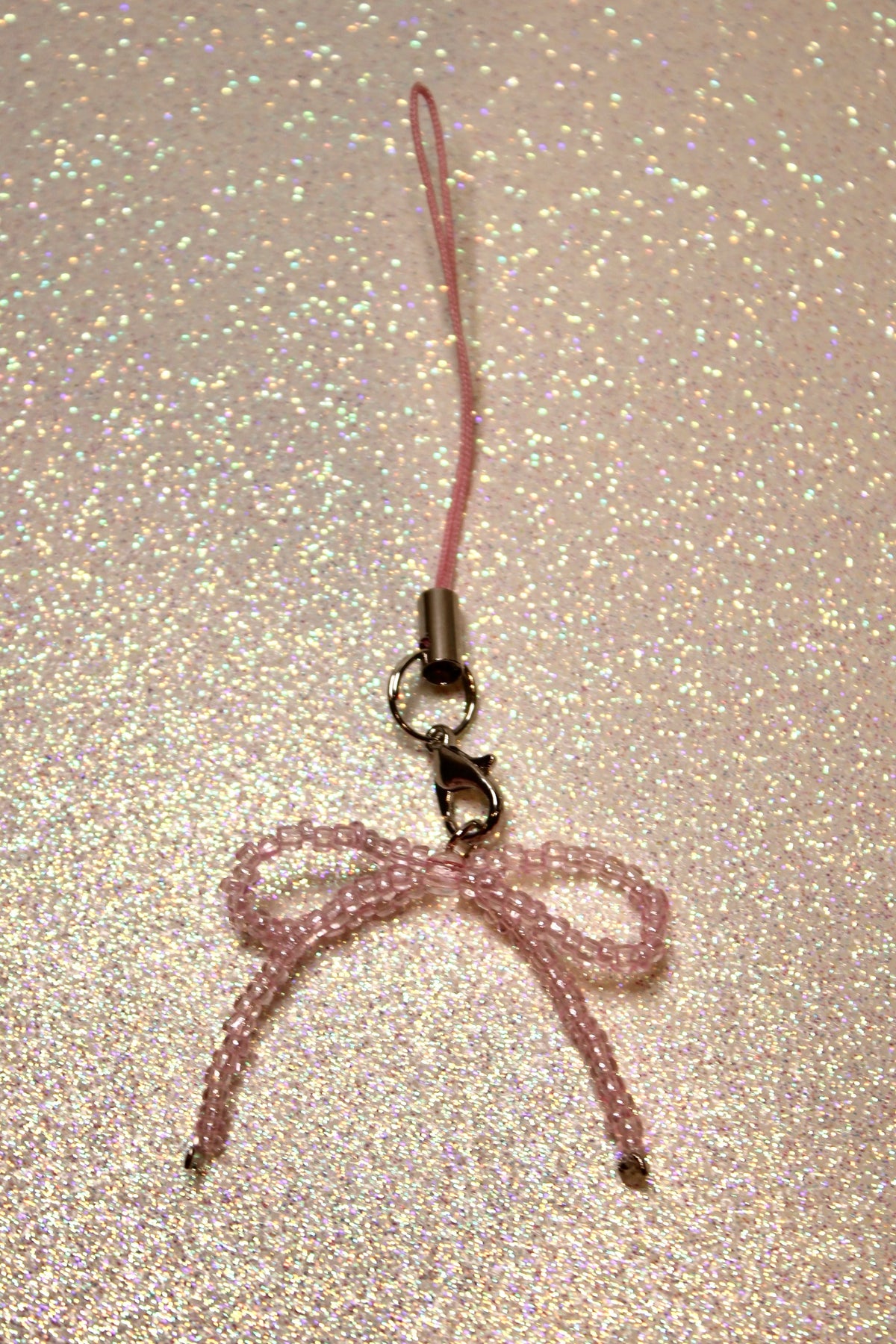 Dainty bow phone charm